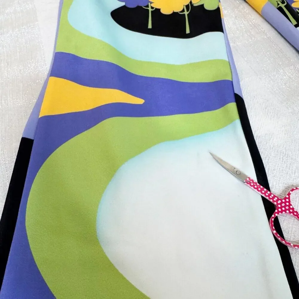 House of Sunny Nice to Meet You Pant Multicolor UFO Print Trousers Size US 2 NWT - Picture 15 of 16